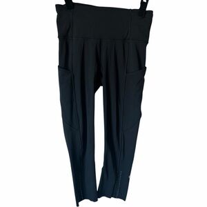 Lululemon Fast & Free Black High-Rise Crop 19" Leggings – Size 4